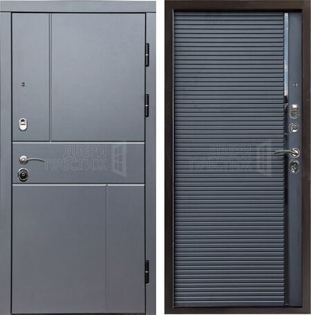 Входная дверь Termo-door Вертикаль Grey porte black
