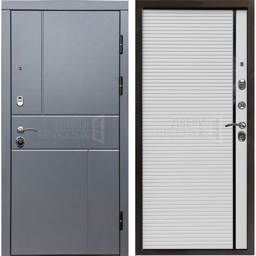 Дверь Termo-door Вертикаль Grey porte white