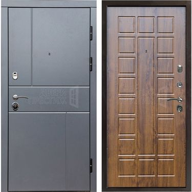 Дверь Termo-door Вертикаль Grey Престиж в цвете Дуб