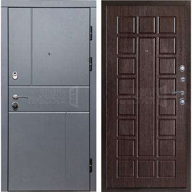 Дверь Termo-door Вертикаль Grey Престиж в цвете Венге
