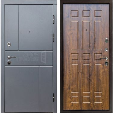 Дверь Termo-door Вертикаль Grey Спарта в цвете Дуб