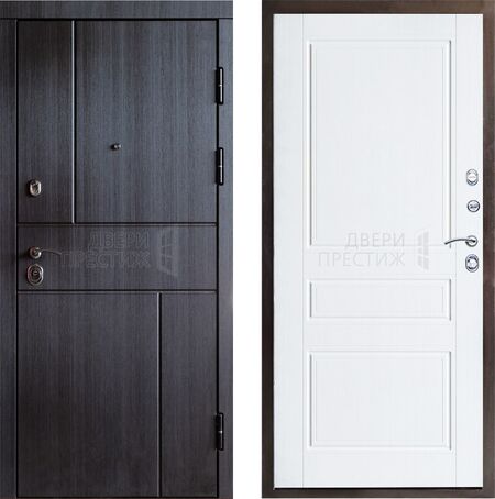 Входная дверь Termo-door Вертикаль венге Классика в цвете лиственница
