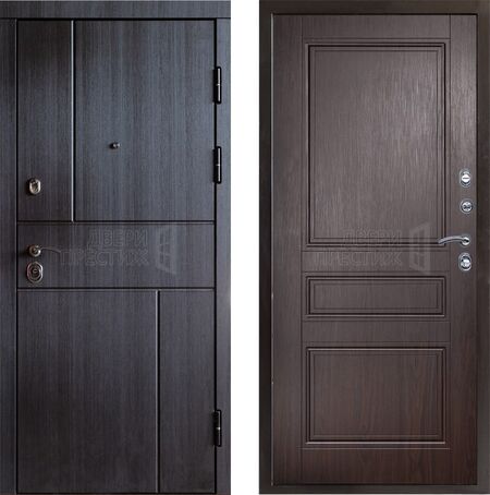 Входная дверь Termo-door Вертикаль венге Классика в цвете венге