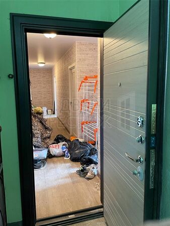 Дверь АСД Next 1 в цвете акация светлая - фото проема снаружи
