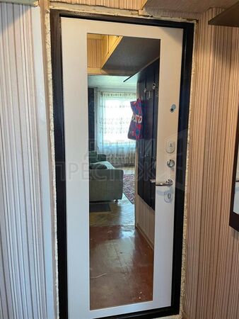 Дверь Ратибор Троя 3К с Зеркалом Белый матовый - фото внутри 2