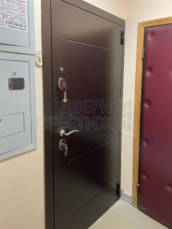 Дверь Йошкар-Ола Альт Зеркало Белый матовый - фото снаружи 2