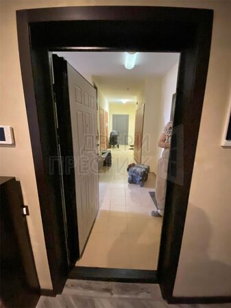 Дверь Termo-door Вертикаль венге Престиж в цвете беж матовый - фото проема изнутри