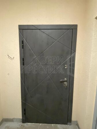 Дверь Termo-door Лучи бетон Лучи в цвете белый - фото снаружи