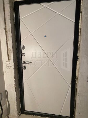 Дверь Termo-door Лучи бетон Лучи в цвете белый - фото внутри 2