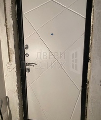 Дверь Termo-door Лучи бетон Лучи в цвете белый - фото внутри 2