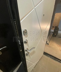 Дверь Termo-door Лучи бетон Лучи в цвете белый - фото внутри 3