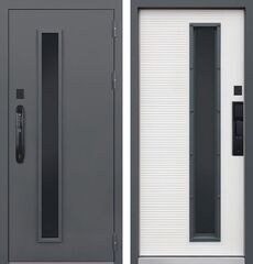 Дверь АСД Trento с окном (терморазрыв 3к) (биометрический замок Smart lock DZ 888)