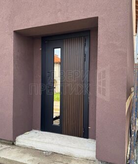 Входная дверь Лабиринт Скандия для улицы со стеклом - фото снаружи 2.jpg