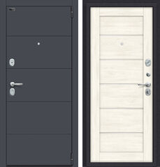 Дверь Браво Porta S 4.Л22 Graphite Pro и Nordic Oak