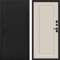 Дверь Termo-door Твист black Гранд слоновая кость