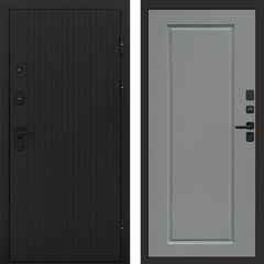 Дверь Termo-door Твист black Гранд grey софт