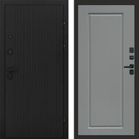 Дверь Termo-door Твист black Гранд grey софт