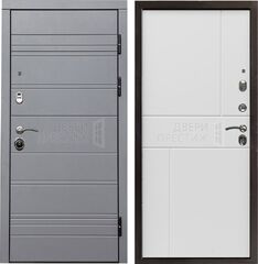 Дверь Termo-door Grey Line Горизонт в цвете Белый