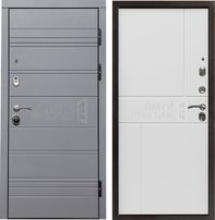 Дверь Termo-door Grey Line Горизонт в цвете Белый