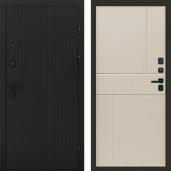 Дверь Termo-door Твист black Горизонт слоновая кость