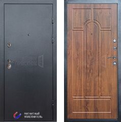 Дверь Termo-door Техно графит Арка в цвете дуб