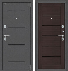 Дверь Браво Porta S 104.П22 Антик Серебро и Wenge Veralinga