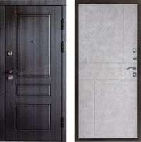 Дверь Termo-door Орегон венге Горизонт в цвете бетон светлый