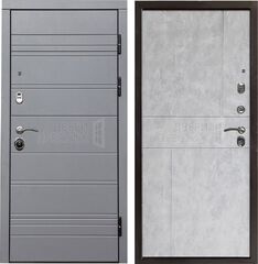 Дверь Termo-door Grey Line Горизонт в цвете Бетон светлый