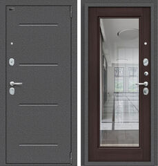 Дверь Браво Porta S 104.П61 Антик Серебро и Wenge Veralinga