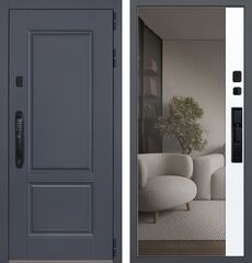 Дверь АСД Ledo с зеркалом (биометрический замок Smart lock DZ 888)