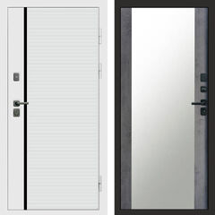 Дверь Termo-door White Line Зеркало бетон темный