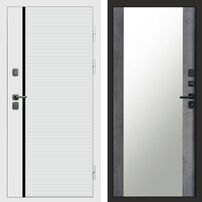 Дверь Termo-door White Line Зеркало бетон темный