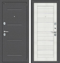 Дверь Браво Porta S 104.П22 Антик Серебро и Bianco Veralinga