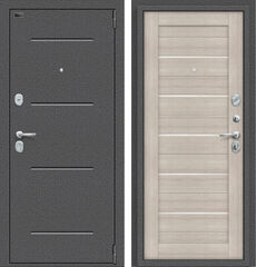 Дверь Браво Porta S 104.П22 Антик Серебро и Cappuccino Veralinga