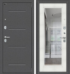 Дверь Браво Porta S 104.П61 Антик Серебро и Bianco Veralinga