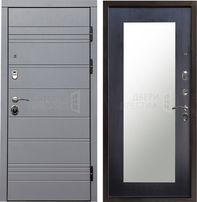 Дверь Termo-door Grey Line Зеркало триумф в цвете Венге