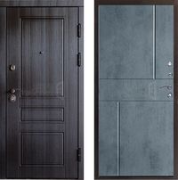 Дверь Termo-door Орегон венге Горизонт в цвете бетон темный