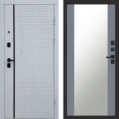 Дверь Termo-door Simple white Зеркало grey софт