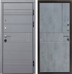 Дверь Termo-door Grey Line Горизонт в цвете Бетон темный