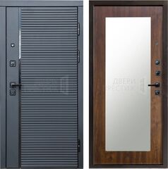 Дверь Termo-door Black Line Зеркало триумф в цвете Дуб
