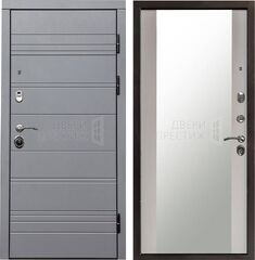 Дверь Termo-door Grey Line Зеркало в цвете Лиственница