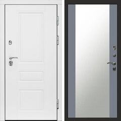 Дверь Termo-door Орегон White Зеркало grey софт