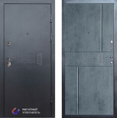 Дверь Termo-door Техно графит Горизонт в цвете бетон темный