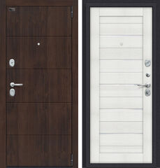 Дверь Браво Porta S 4.П22 (Прайм) Almon 28 и Bianco Veralinga